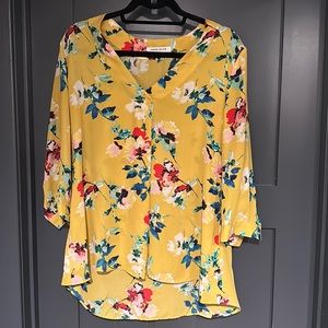 Rose and Olive Yellow Shirt